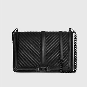 Rebecca Minkoff Chevron Quilted Jumbo Love Crossbody